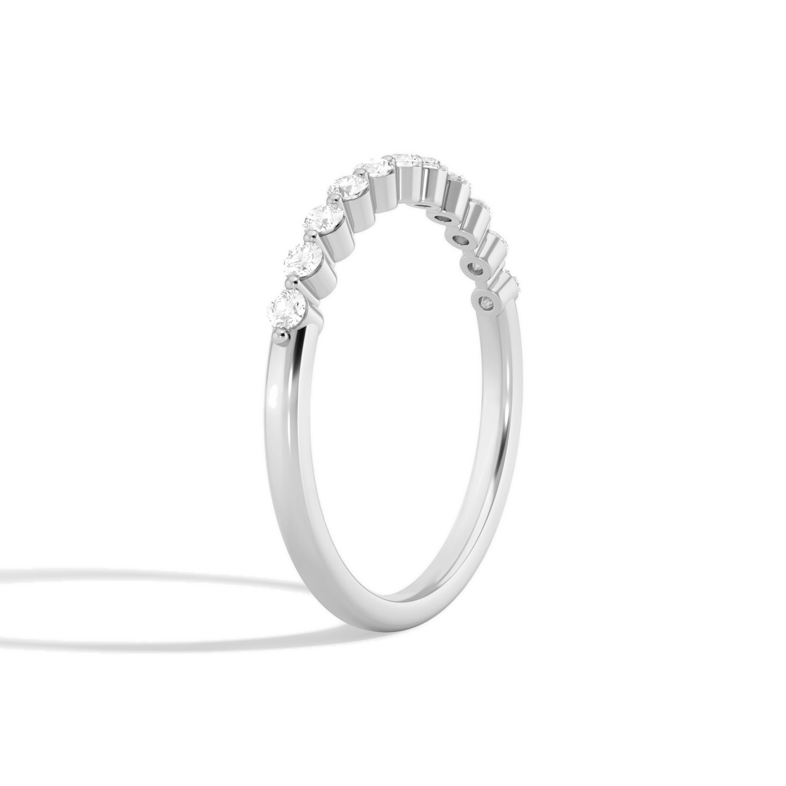Petra Bezel Diamond Ring in 14K White Gold second product view