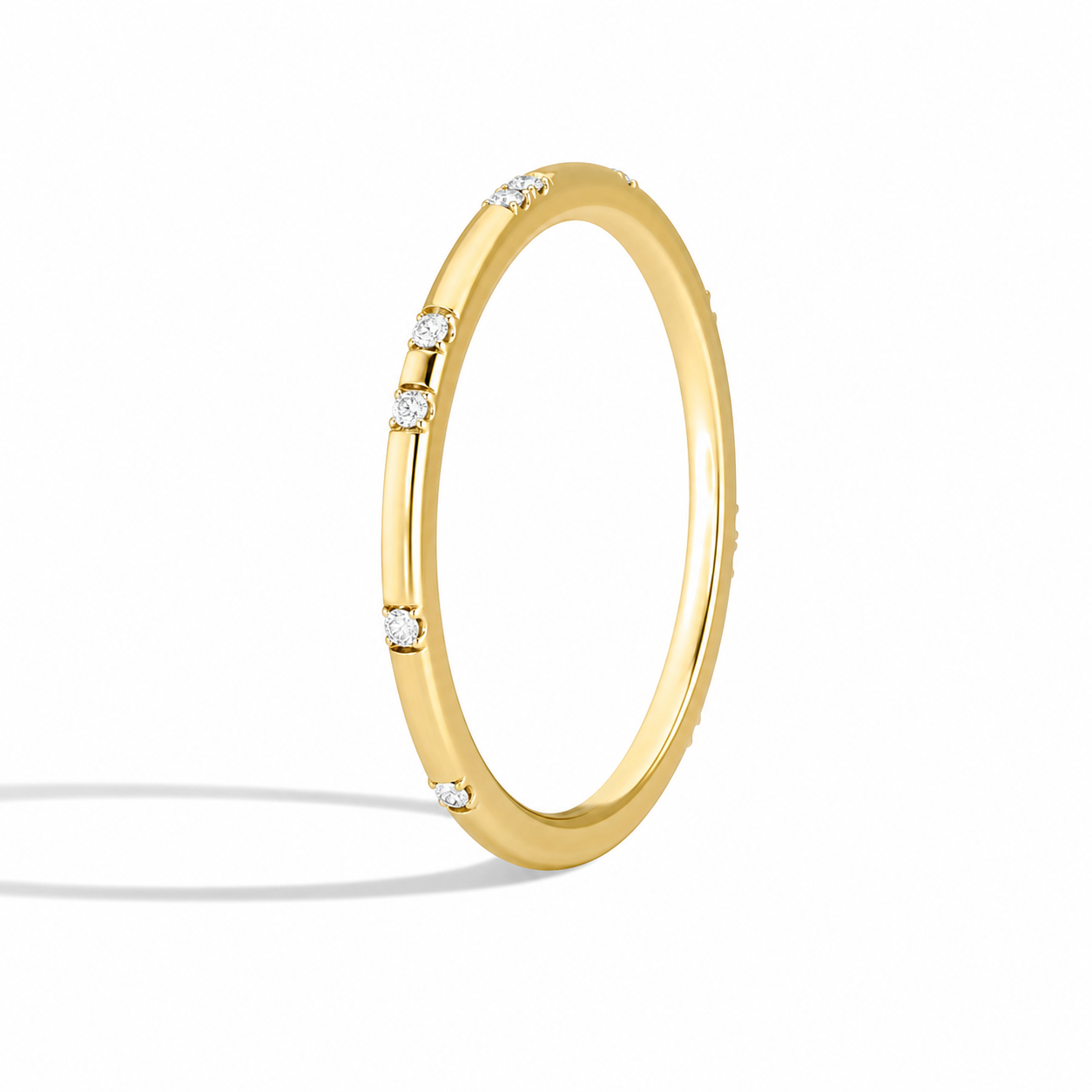 Kaia Eos Bezel Diamond Ring in 18K Yellow Gold second product view
