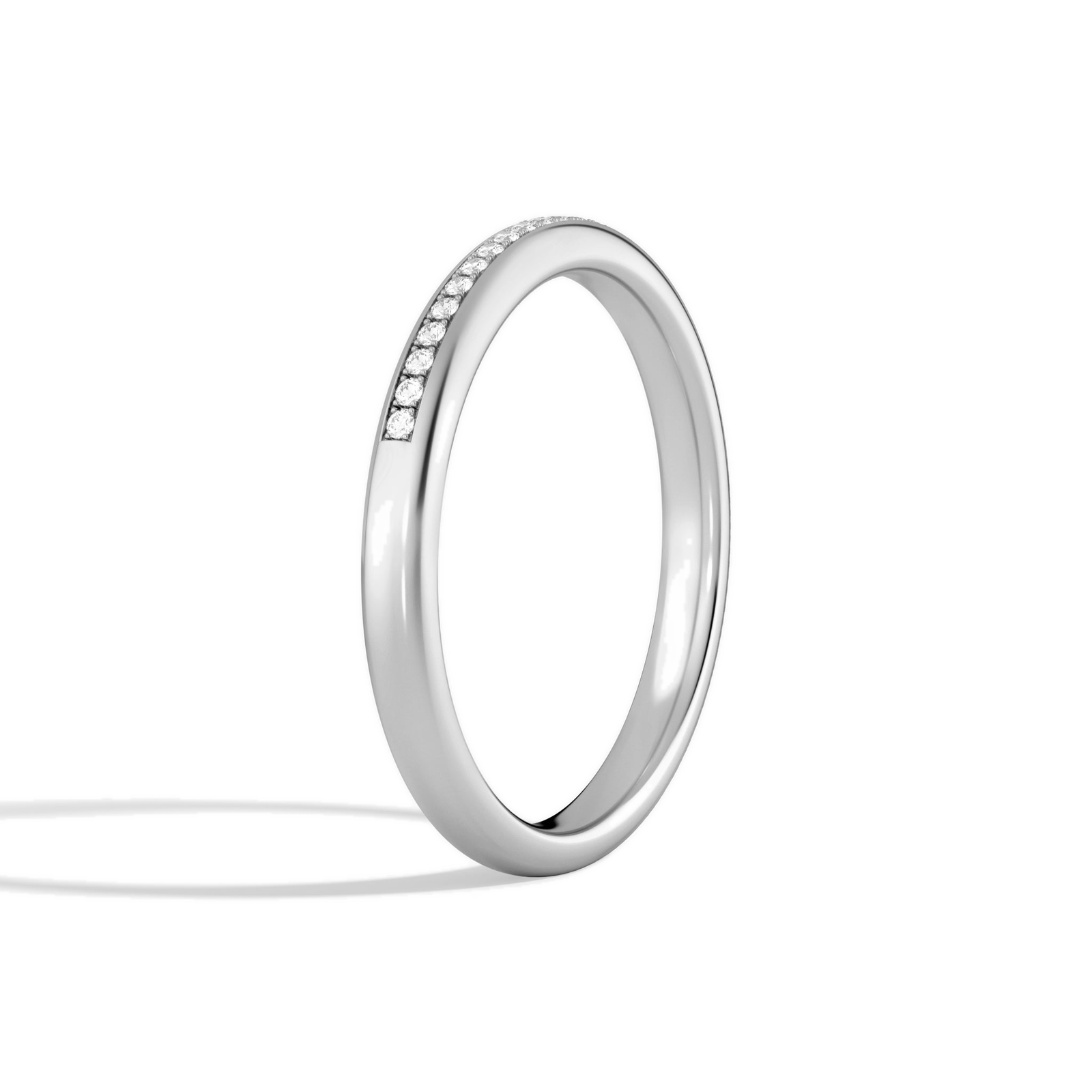 Romy Adorned Channel Diamond Ring in 14K White Gold second product view