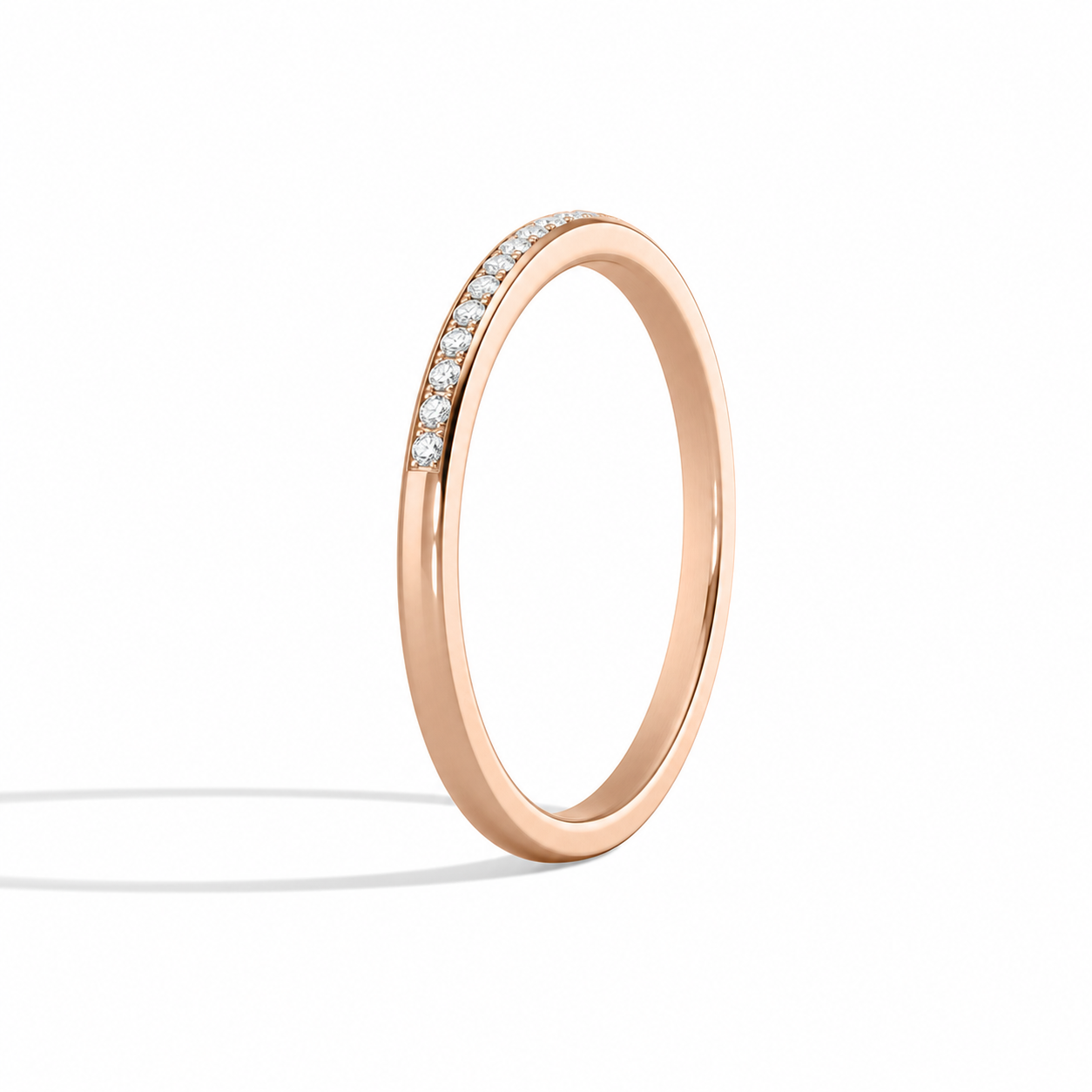 Veda Ariel Channel Diamond Ring in 14K Rose Gold second product view