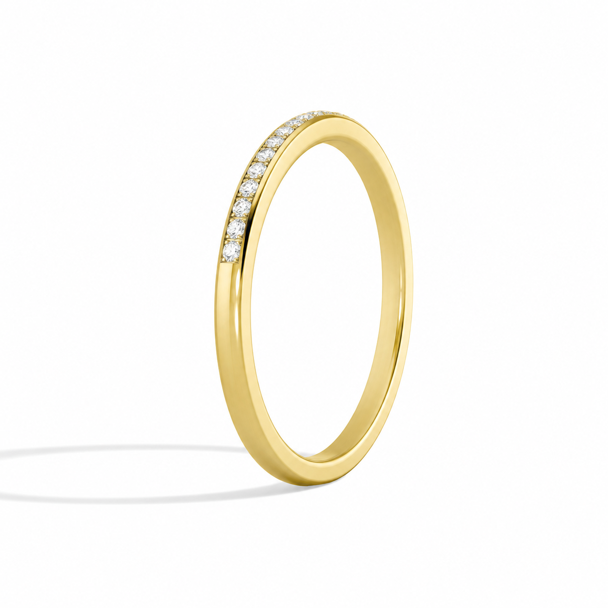 Veda Ariel Channel Diamond Ring in 14K Yellow Gold second product view