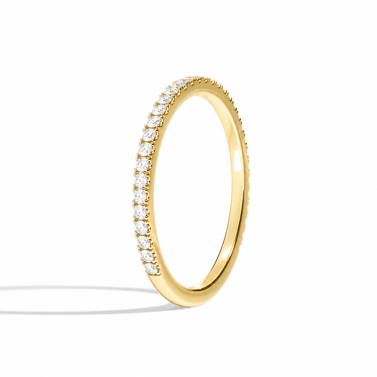 Sabine Calantha Three-Quarter Coverage Diamond Ring in 18K Yellow Gold second product view