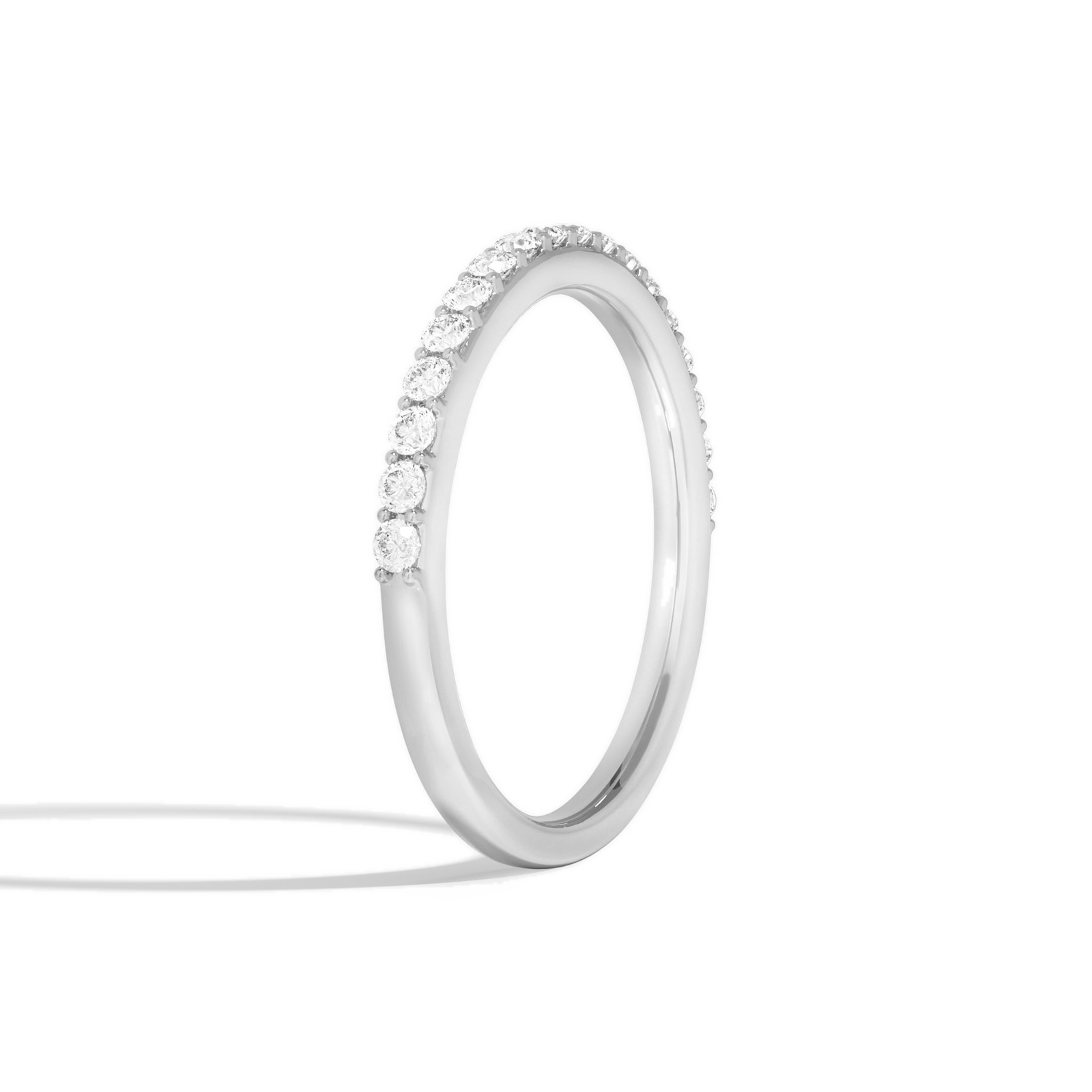 Simone Luna Diamond Ring in 18K White Gold second product view