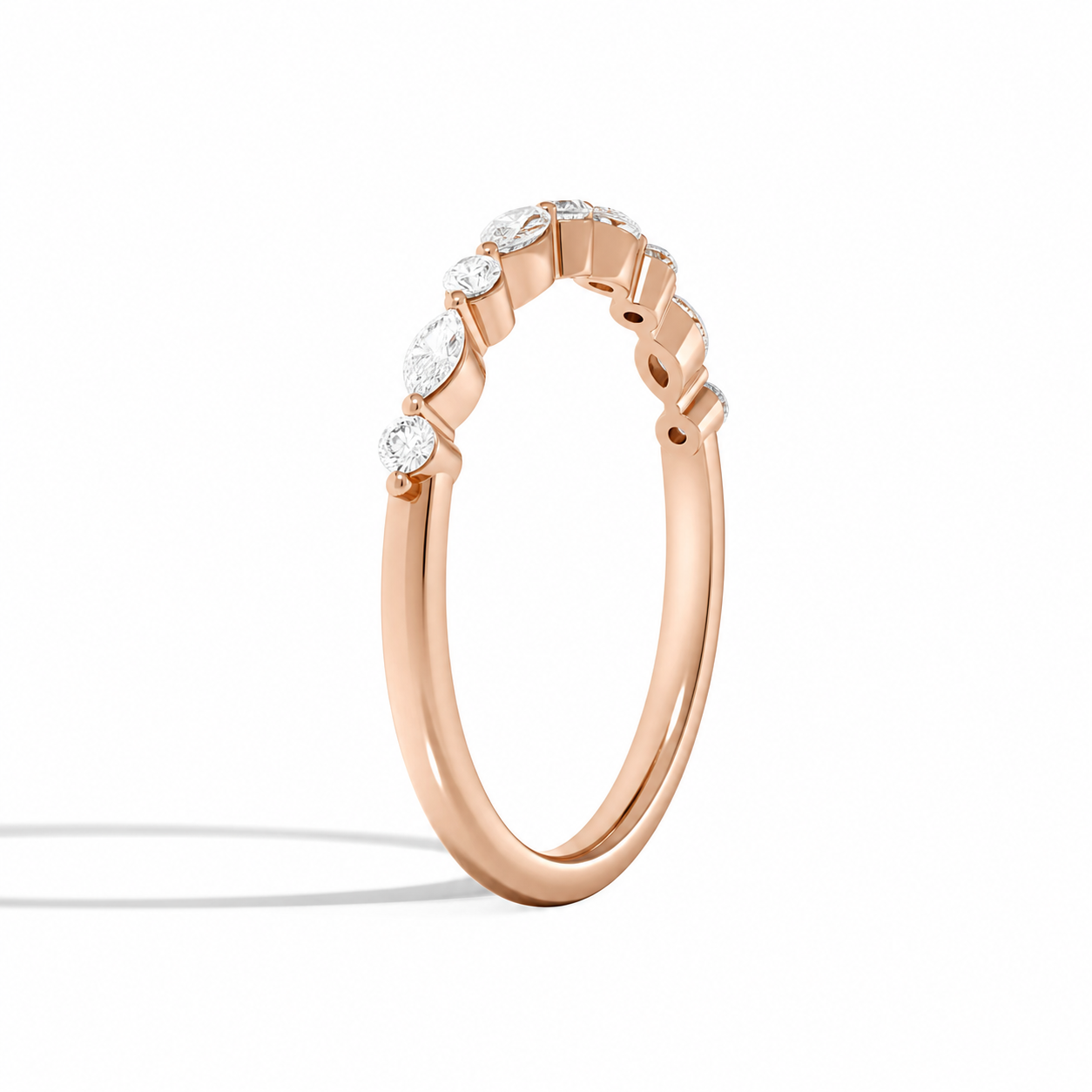 Geneva Chateau Diamond Ring in 14K Rose Gold second product view