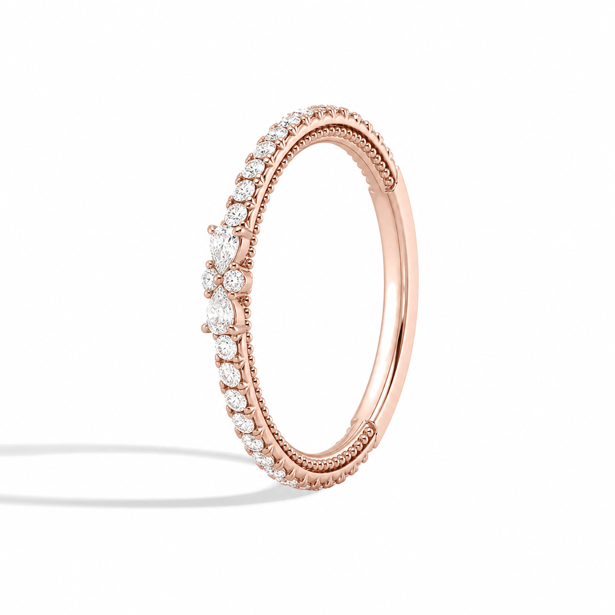 Livia Celestia Diamond Ring in 14K Rose Gold second product view