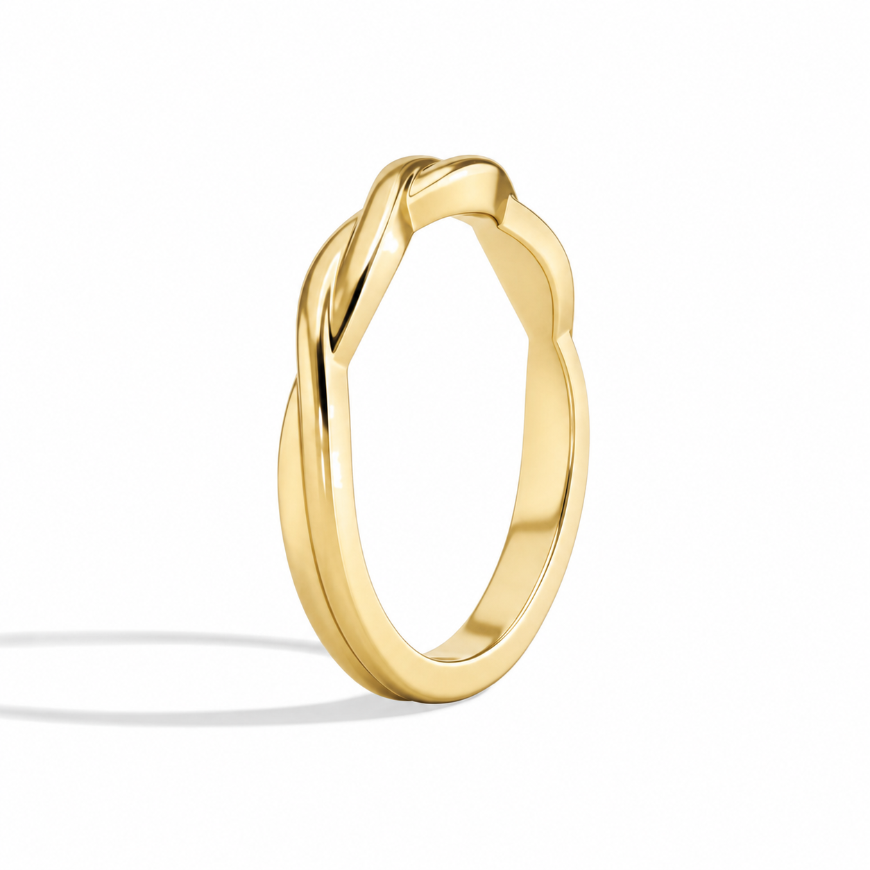 Fiora Petite Twisted Vine Diamond Ring in 18K Yellow Gold second product view