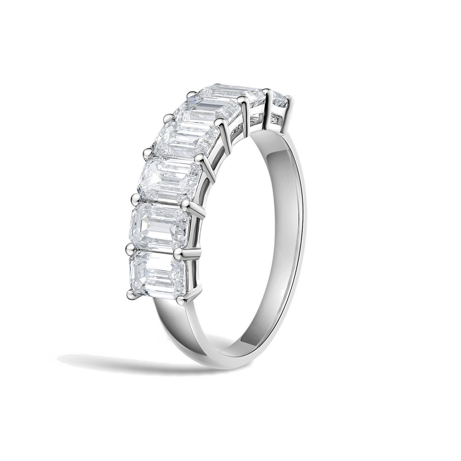 Joelle Half Eternity Diamond Band in 14K White Gold second product view