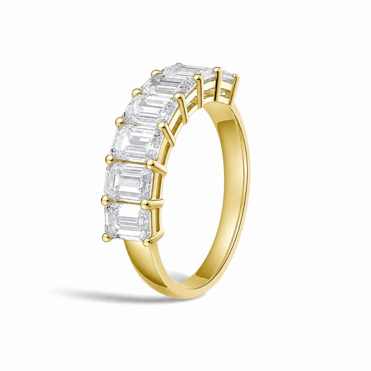Joelle Half Eternity Diamond Band in 14K Yellow Gold second product view