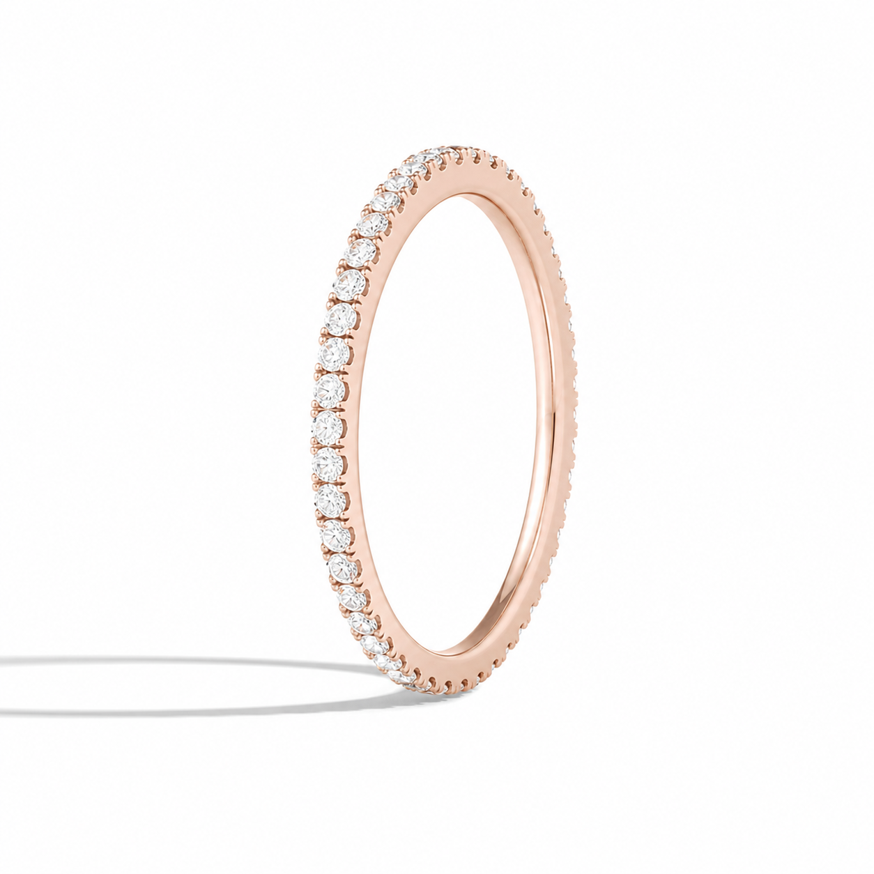 Vina Belle Eternity Diamond Band in 14K Rose Gold second product view