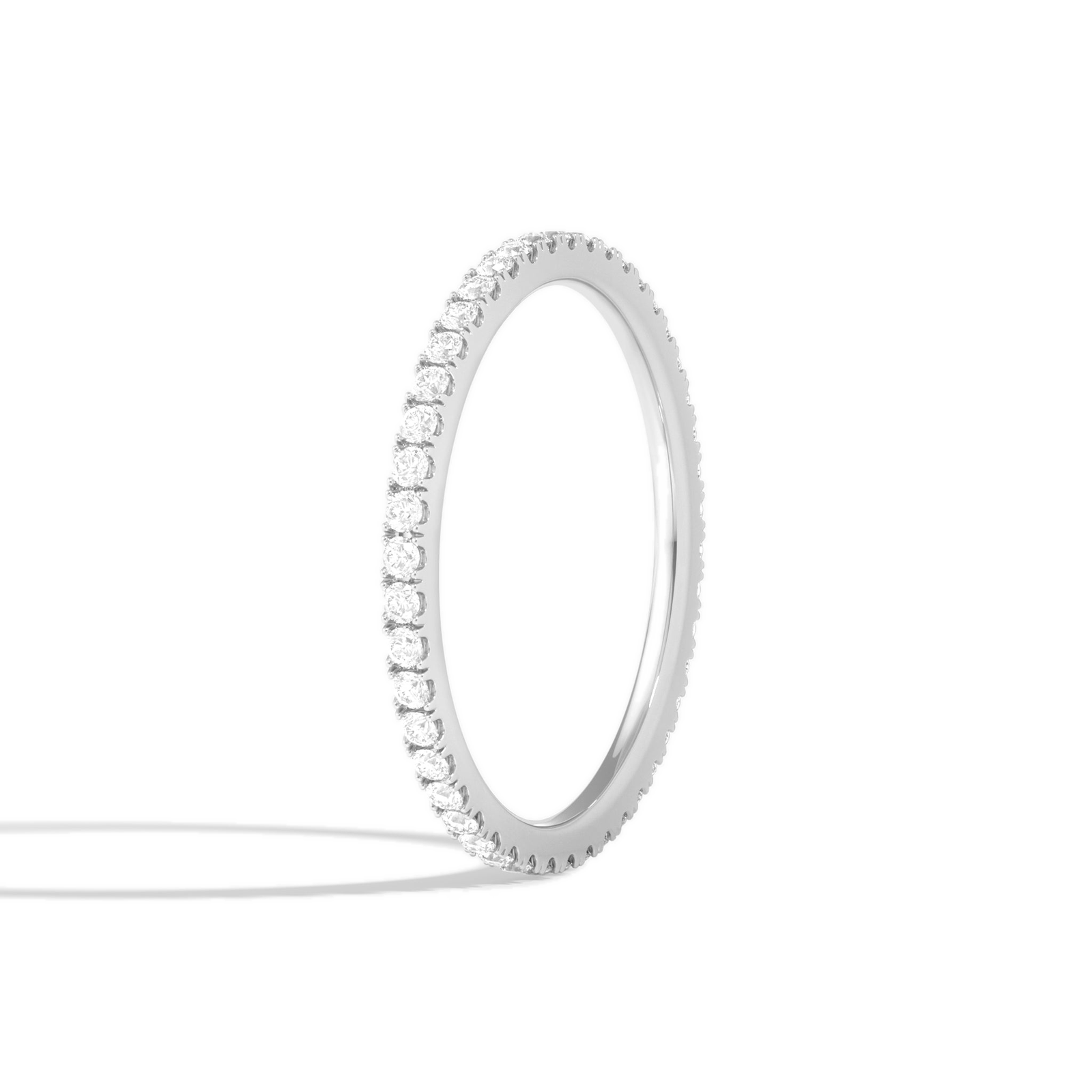 Vina Belle Eternity Diamond Band in 18K White Gold second product view