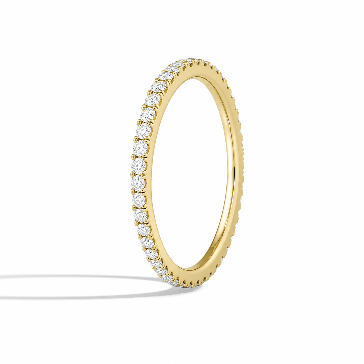 Vina Belle Eternity Diamond Band in 14K Yellow Gold second product view