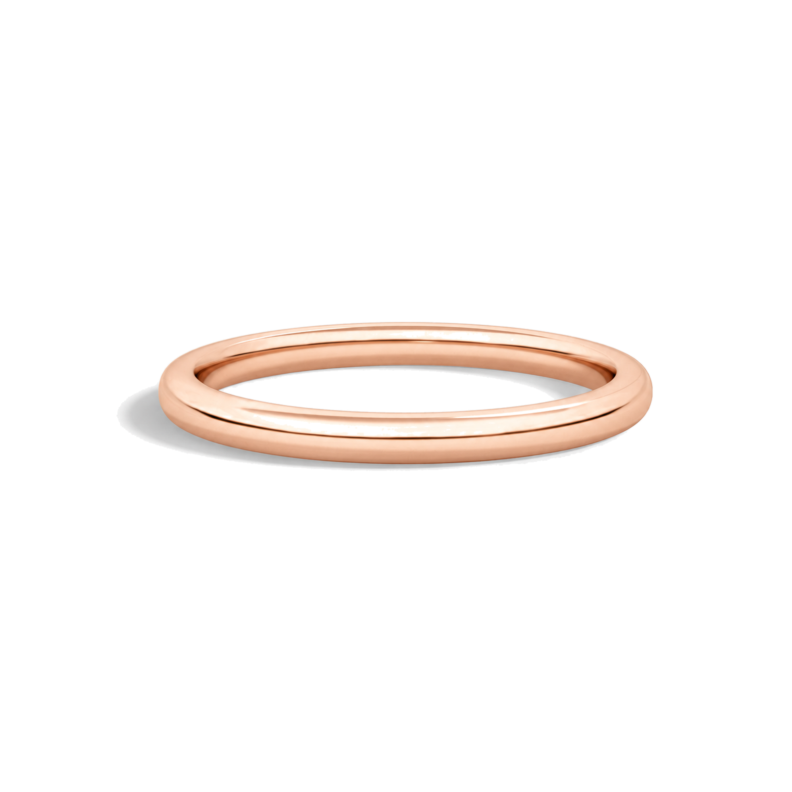 Anya 2mm Comfort Fit Lab Grown Diamond Ring in 14K Rose Gold