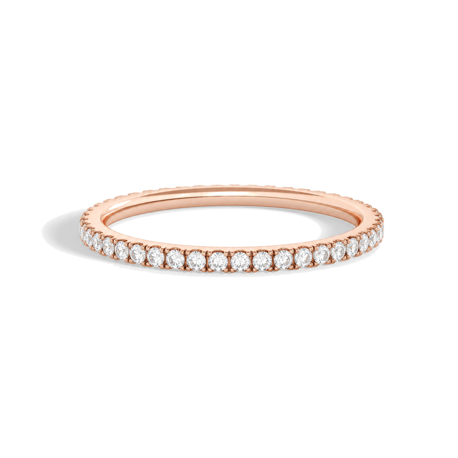 Vina Belle Eternity Lab Grown Diamond Band in 14K Rose Gold