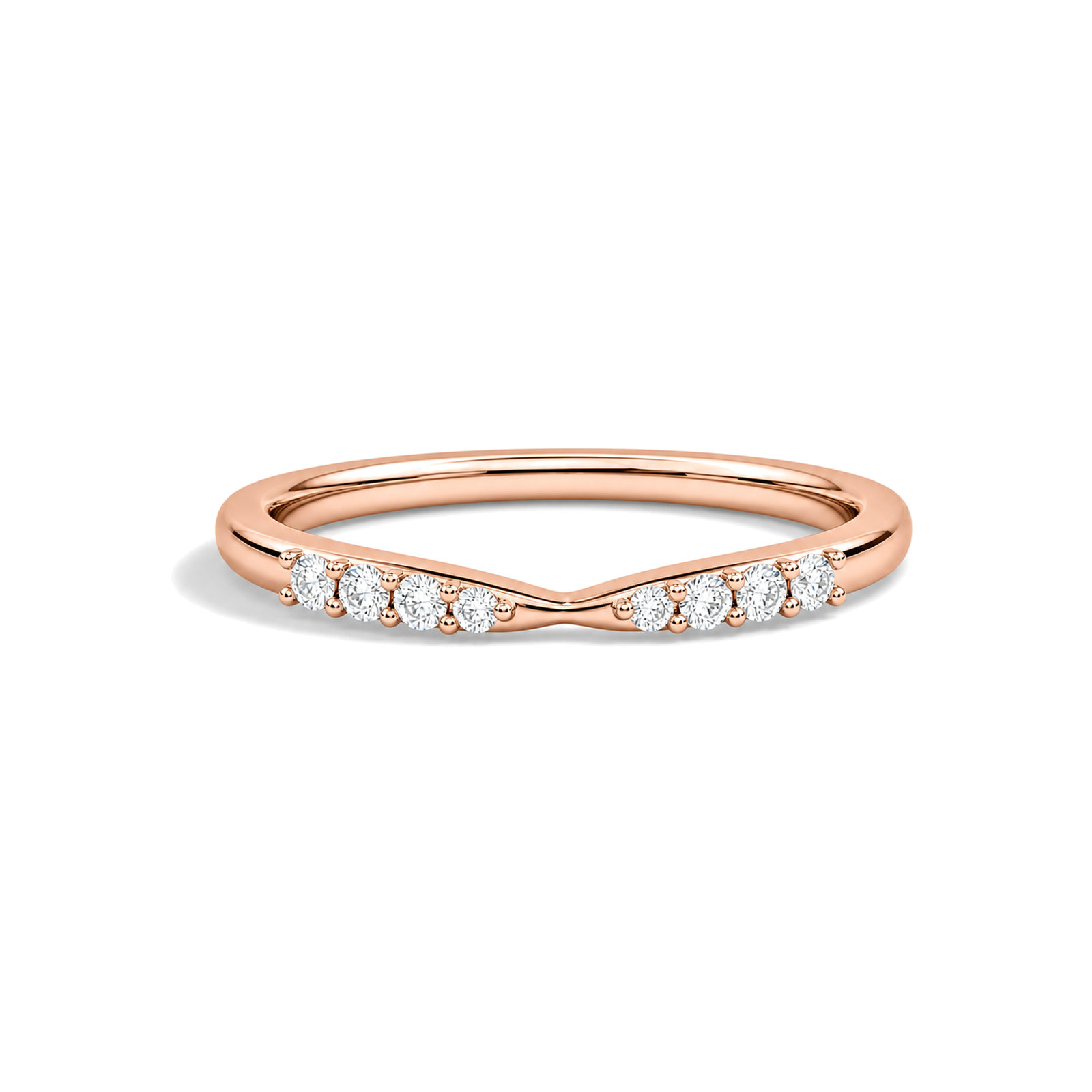 Cosima Cascade Graduated Lab Grown Diamond Ring in 14K Rose Gold