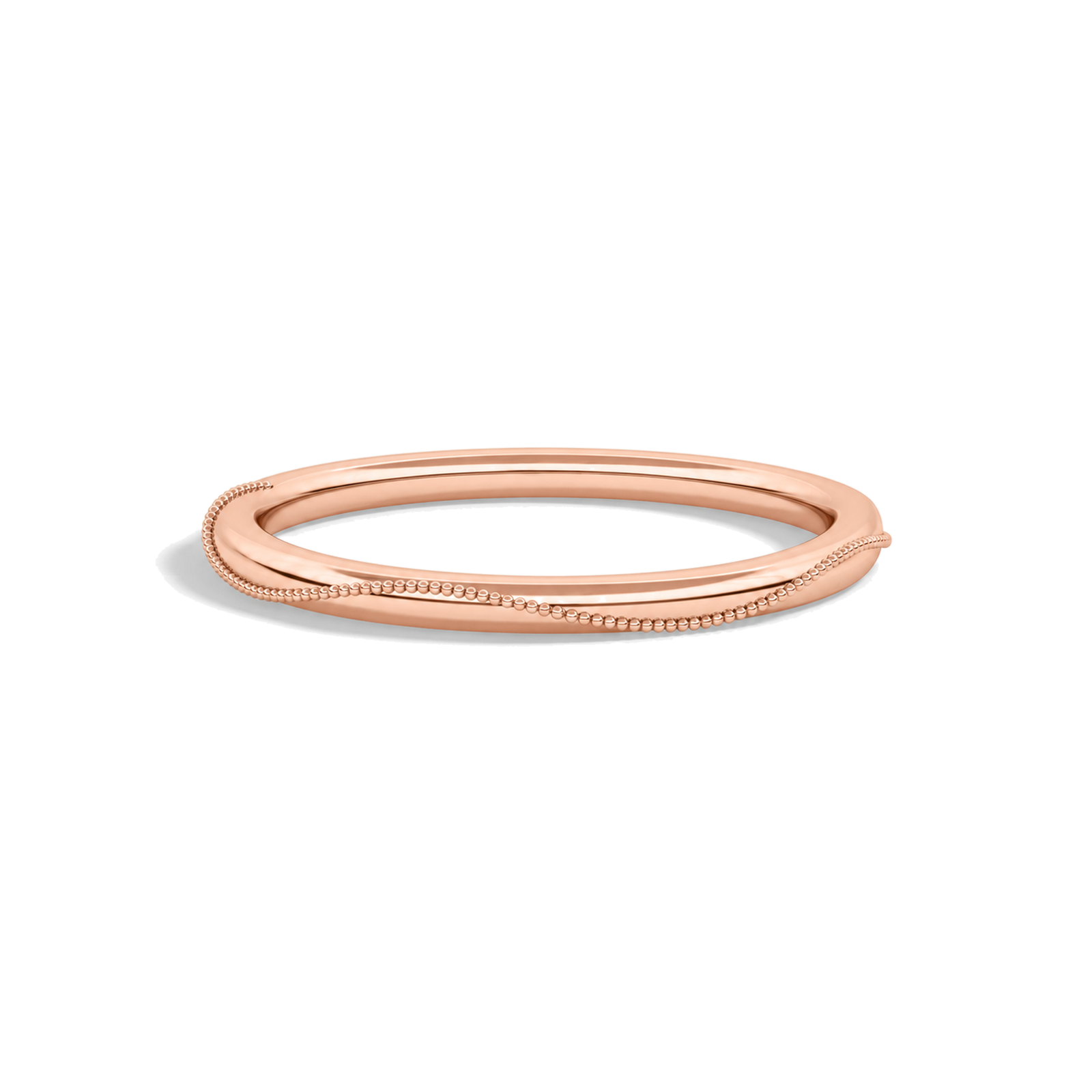Ariadne 1.5mm Milgrain Comfort Fit Lab Grown Diamond Ring in 14K Rose Gold