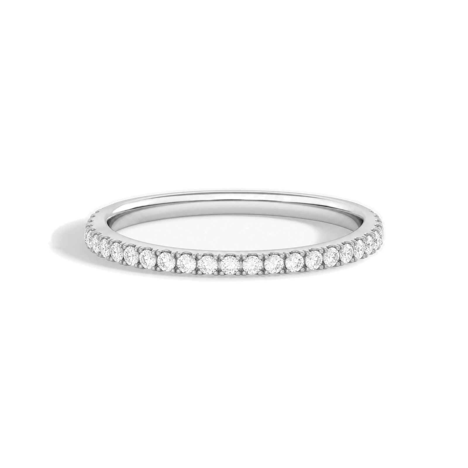 Emmeline Seraphine Three-Quarter Coverage Lab Grown Diamond Ring in Platinum
