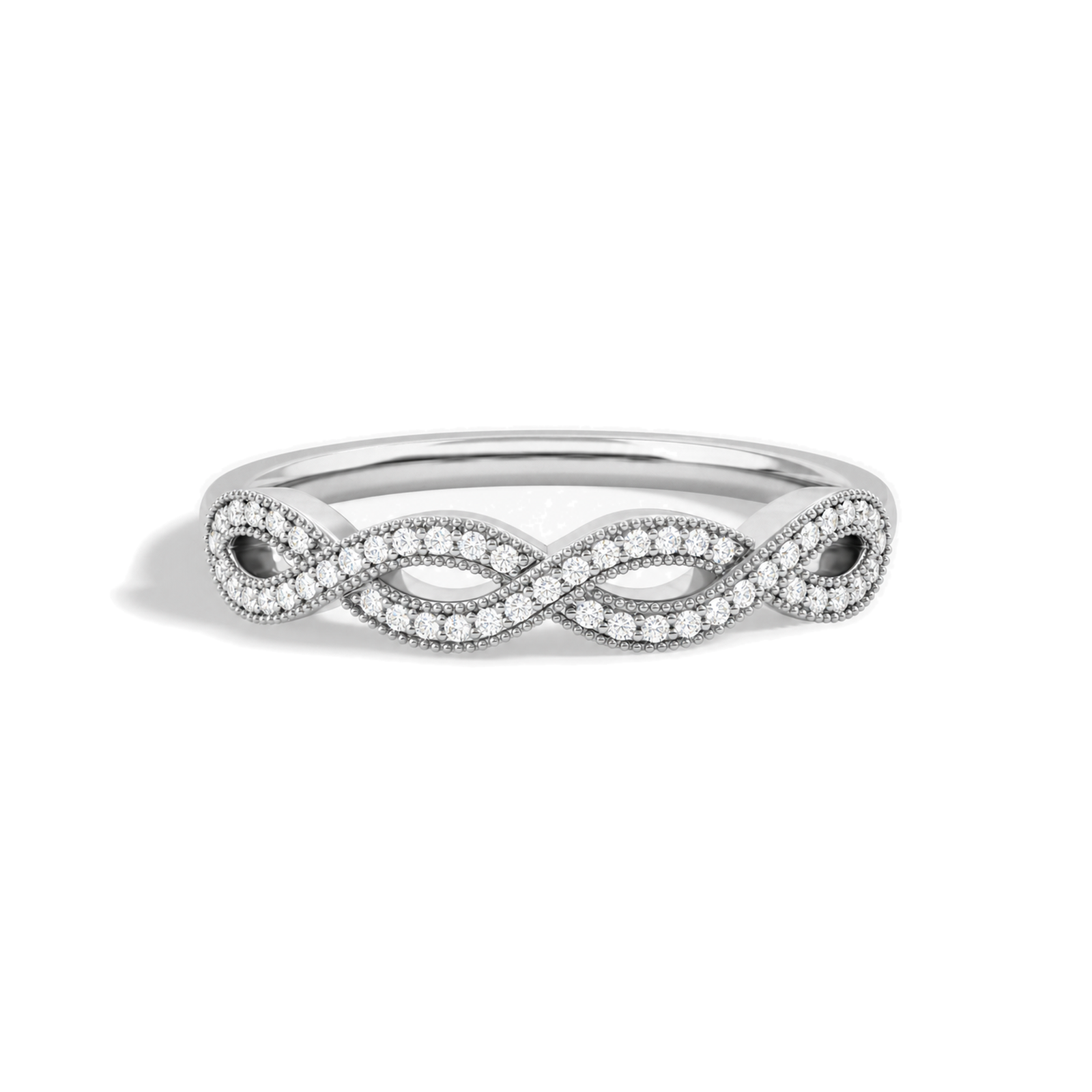 Ottilie Infinito Milgrain Lab Grown Diamond Ring in Platinum