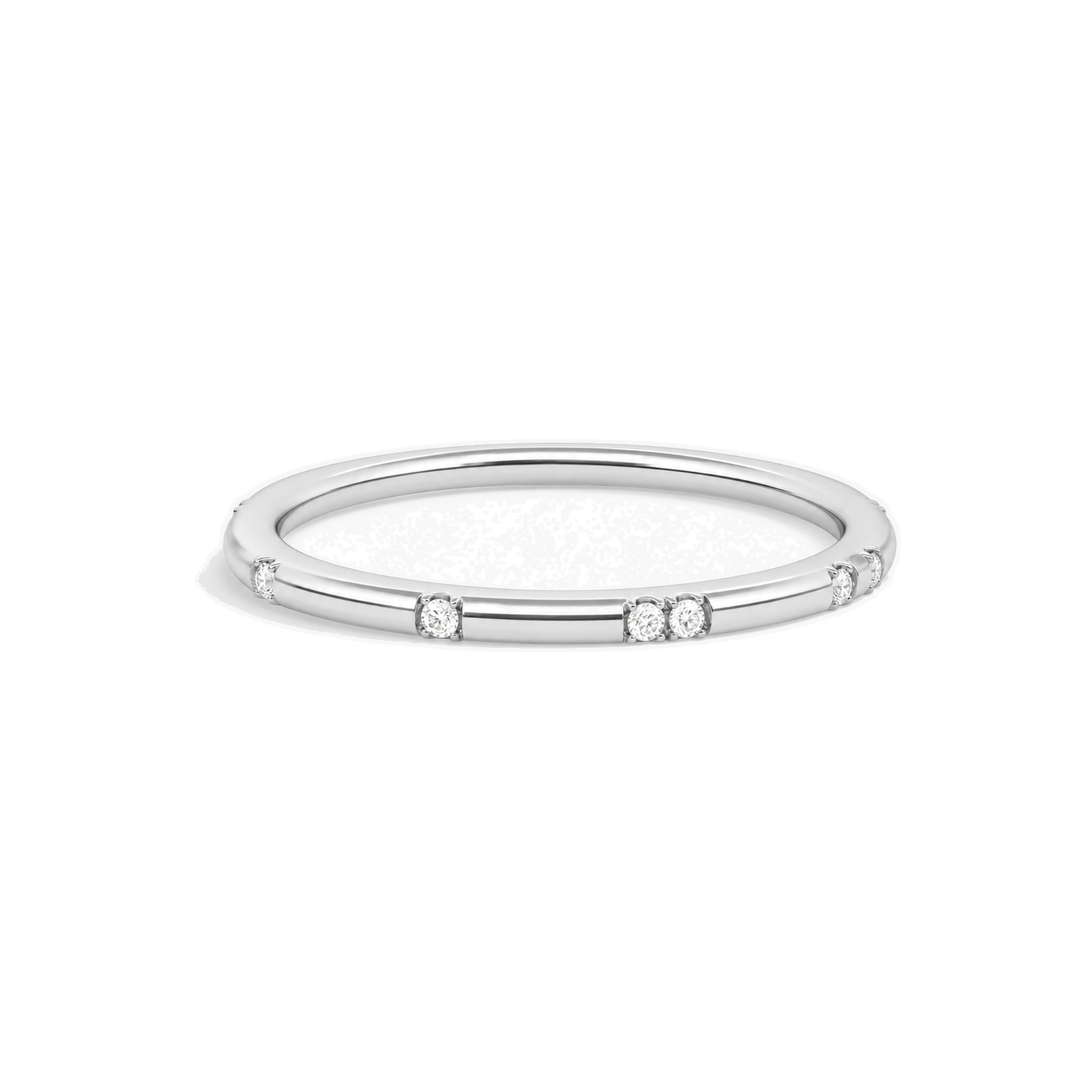 Kaia Eos Bezel Lab Grown Diamond Ring in 18K White Gold