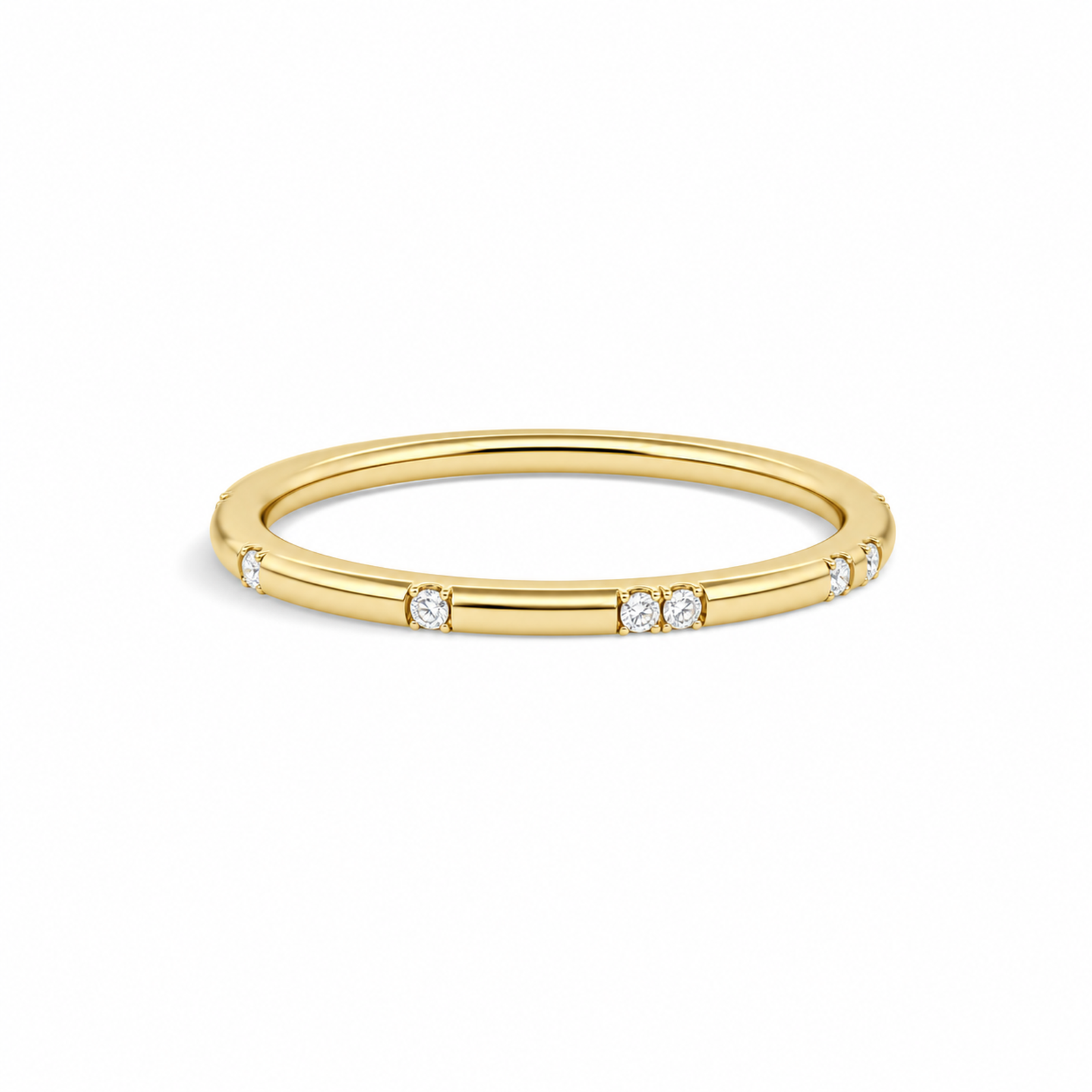 Kaia Eos Bezel Lab Grown Diamond Ring in 14K Yellow Gold