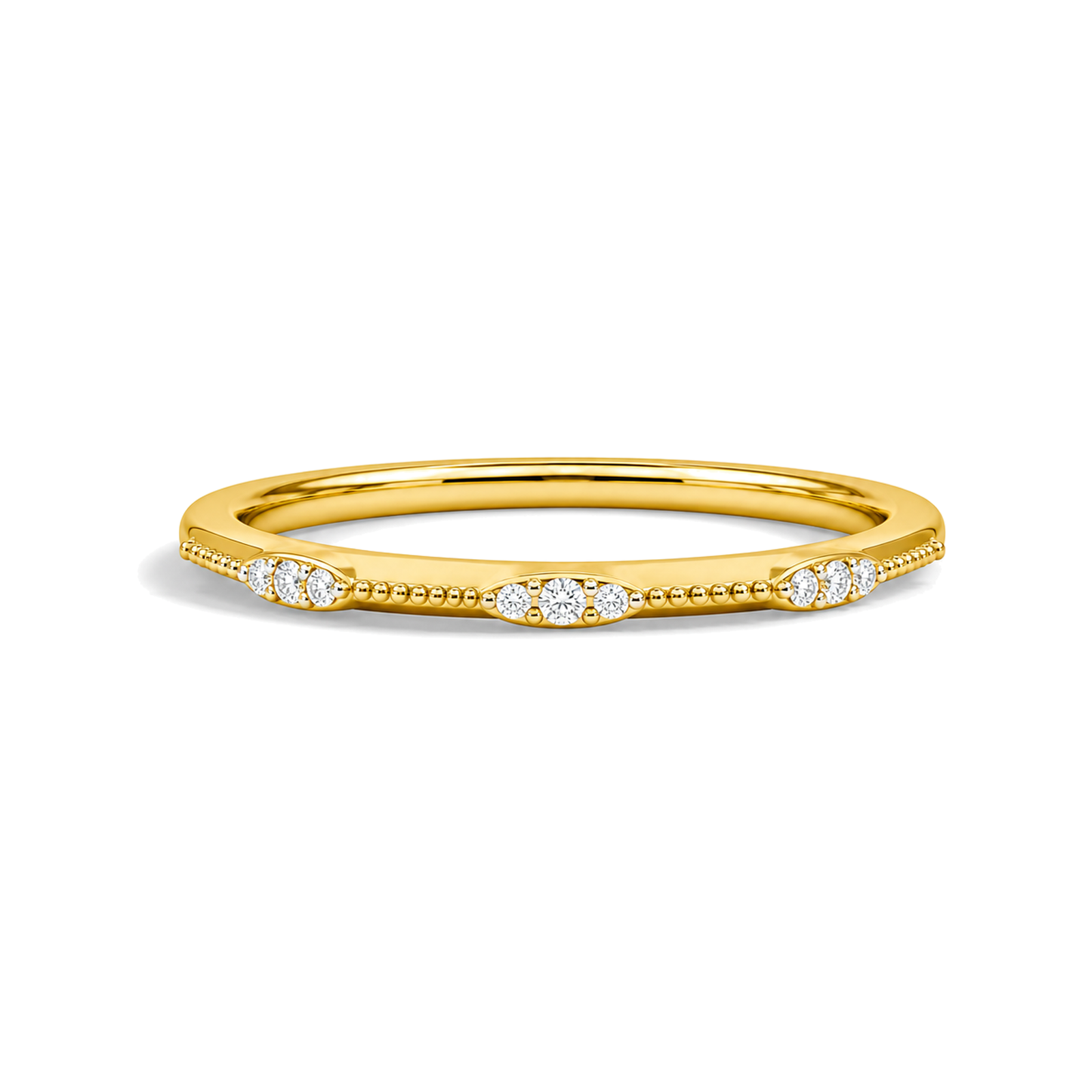 Marcella Aurora Lab Grown Diamond Ring in 14K Yellow Gold