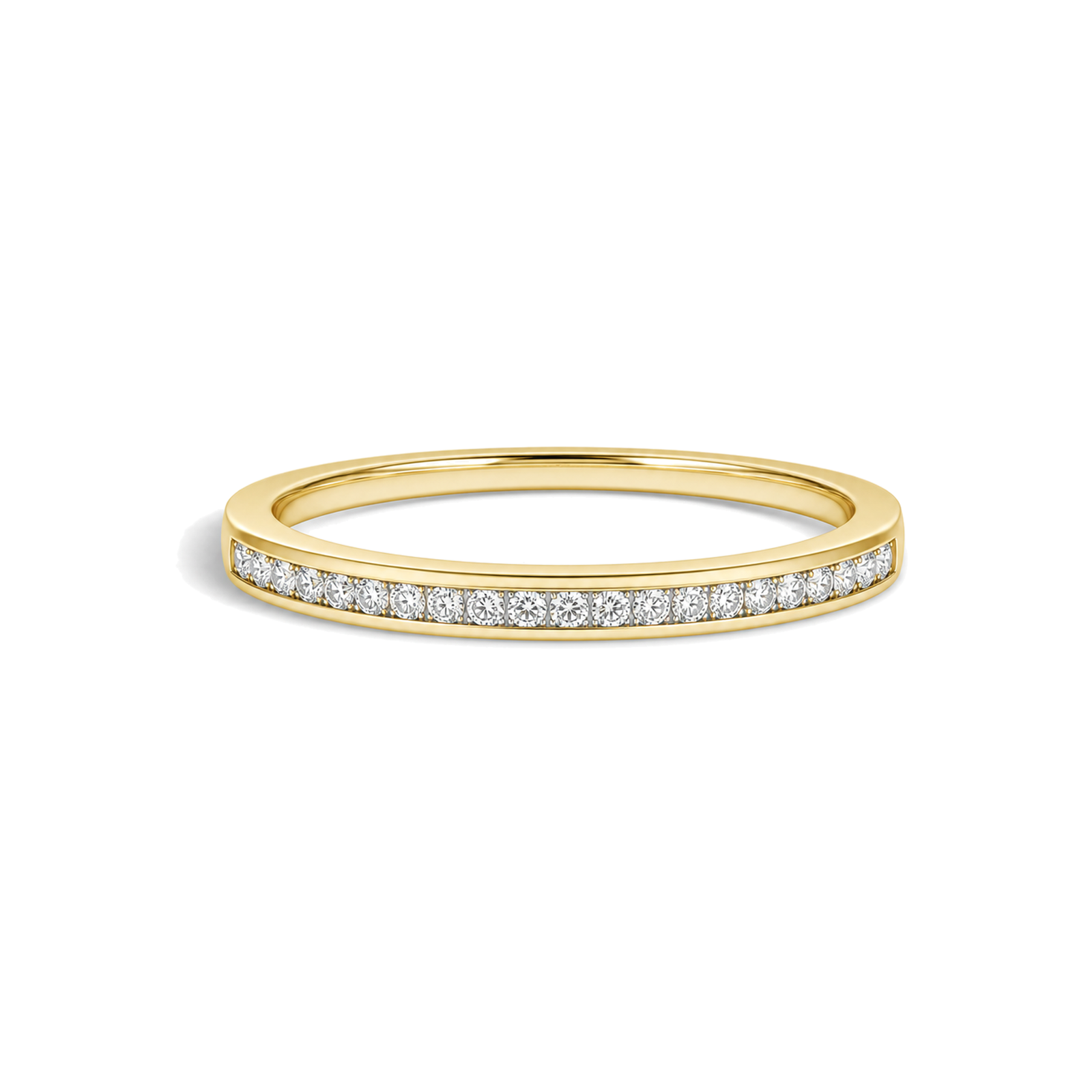Veda Ariel Channel Lab Grown Diamond Ring in 14K Yellow Gold
