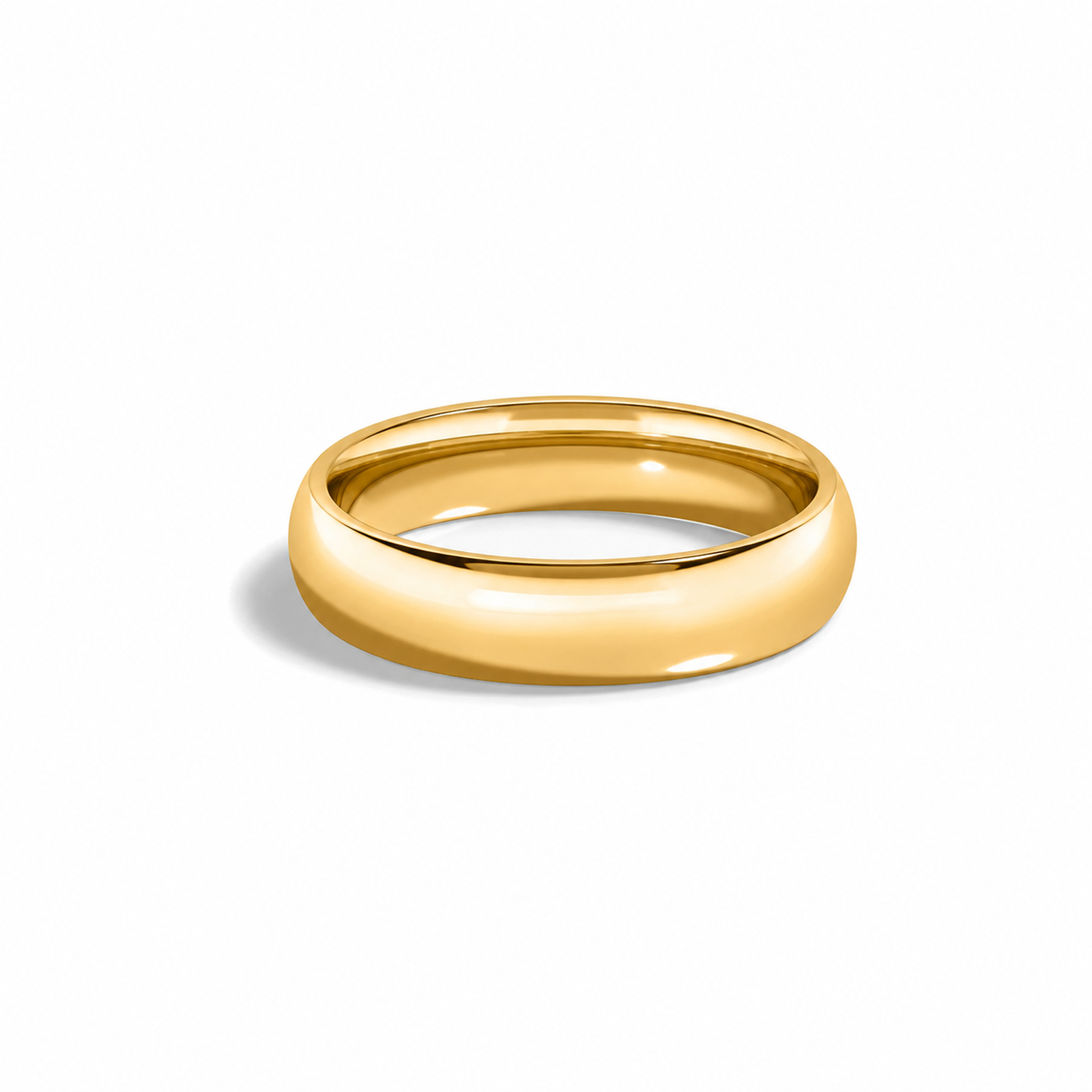 Linnea Classic Dome Wedding Band in 14K Yellow Gold
