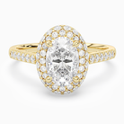 Oval Regal Halo Pavé in 14K Yellow Gold main white