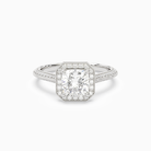 Cushion Octagon Halo in 14K White Gold main white