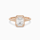 Radiant Octagon Halo in 14K Rose Gold main white