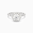 Round Halo in Platinum main white