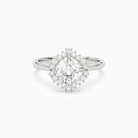 Cushion Cluster Halo in 14K White Gold main white