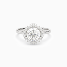 Round Cluster Halo in 14K White Gold main white