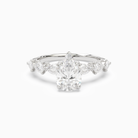 Pear Crescent Pear Side Stone in 14K White Gold main white