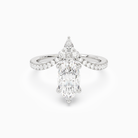 Marquise Tiara Accent Side Stone in 14K White Gold main white