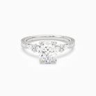 Oval Celestia Side Stone in Platinum main white