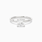 Cushion Hidden Halo Crown Clean in Platinum main white
