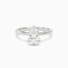 Pear Tapered Solitaire in Platinum main white