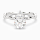 Pear Tapered Solitaire in Platinum main white