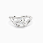 Pear Soft Bypass Solitaire in Platinum main white