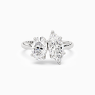 Oval & Marquise Clean Toi Et Moi in 18K White Gold main white