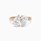Pear & Pear Clean Toi Et Moi in 14K Rose Gold main white