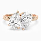 Pear & Pear Clean Toi Et Moi in 14K Rose Gold main white