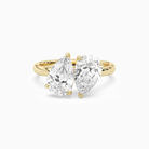 Pear & Pear Clean Toi Et Moi in 14K Yellow Gold main white