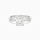 Cushion Twisted Vine Accented in Platinum main white