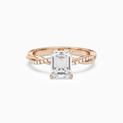Emerald Twisted Vine Accented in 14K Rose Gold main white