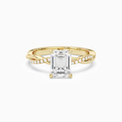 Emerald Twisted Vine Accented in 14K Yellow Gold main white