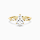 Pear Twisted Vine Accented in 18K Yellow Gold main white