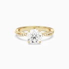 Round Twisted Vine Accented in 14K Yellow Gold main white