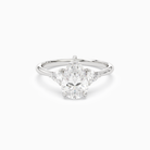 Pear Trillion Three Stone Large Sides in 18K White Gold main white
