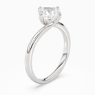 Princess Bypass Solitaire in Platinum angled
